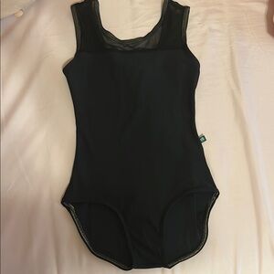 LuckyLeo Elegant Black Leotard